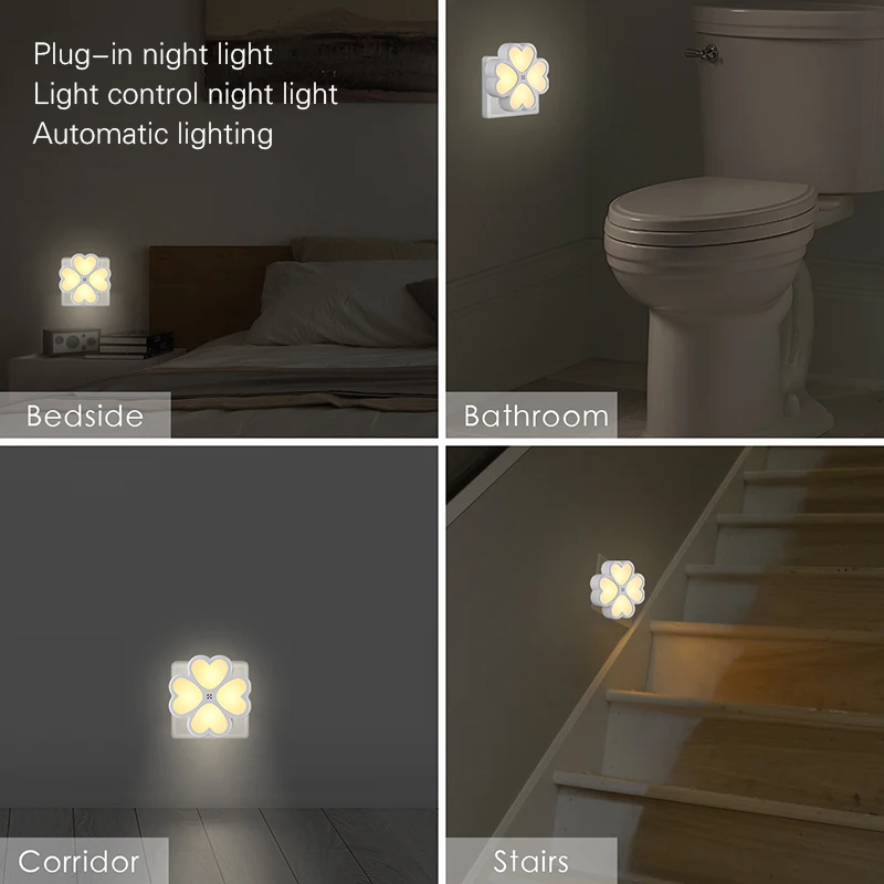 Light Sensor LED Automatic Night Safety Lamp Induction Bathroom Wireless Indoor/Outdoor Creative Angel | Освещение