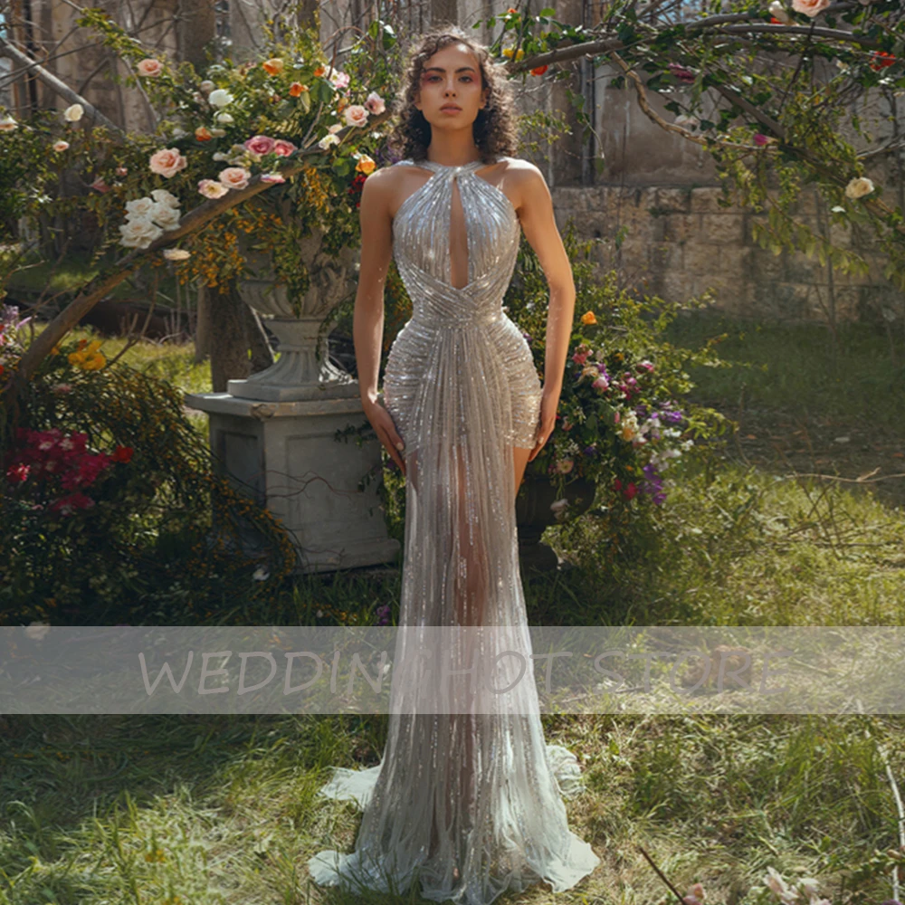 Блестящие вечерние платья-русалки Длинные Роскошные блестящие Женские