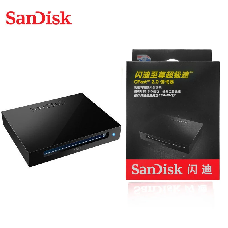 Оригинальный SanDisk Extreme PRO CFast 2 0 кард-ридер/Писатель высокоскоростной USB3.0 до 500