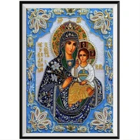 religious paintings mosaic embroidery cross stitch crafts round diamonds wall decorations handicrafts