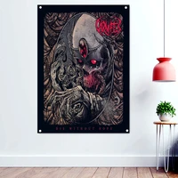 die without hope dark metal metal artist banners hanging flag for wall decoration macabre death art rock music poster wallpaper