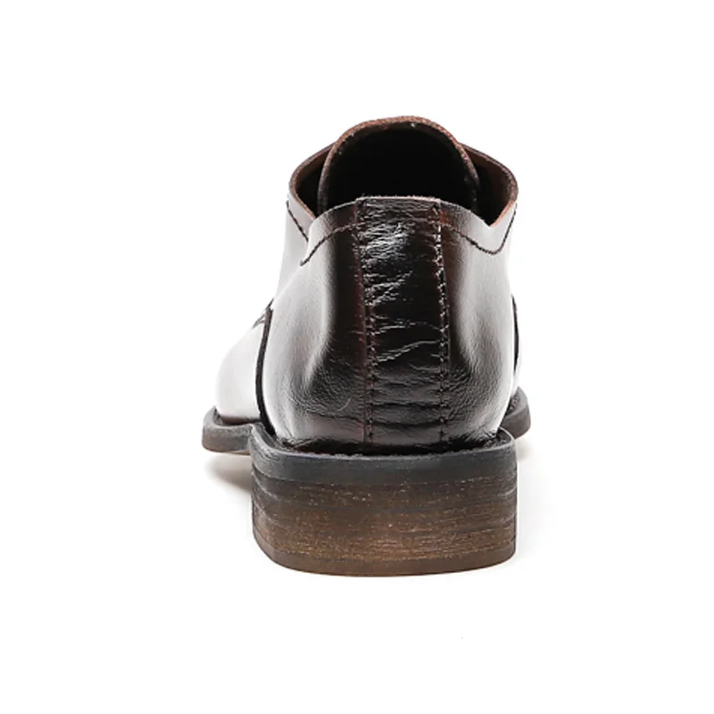 Туфли женские кожаные с круглым носком на весну-осень | Обувь