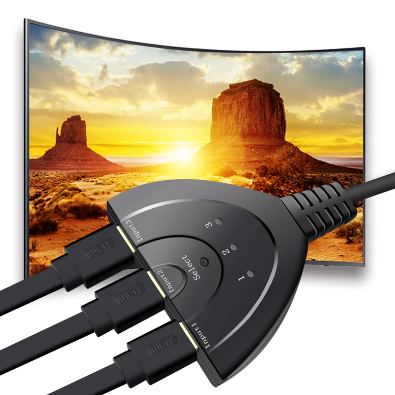 Мини кабель на 3 порта 1080 B 4K * 2K P|Кабели HDMI| |