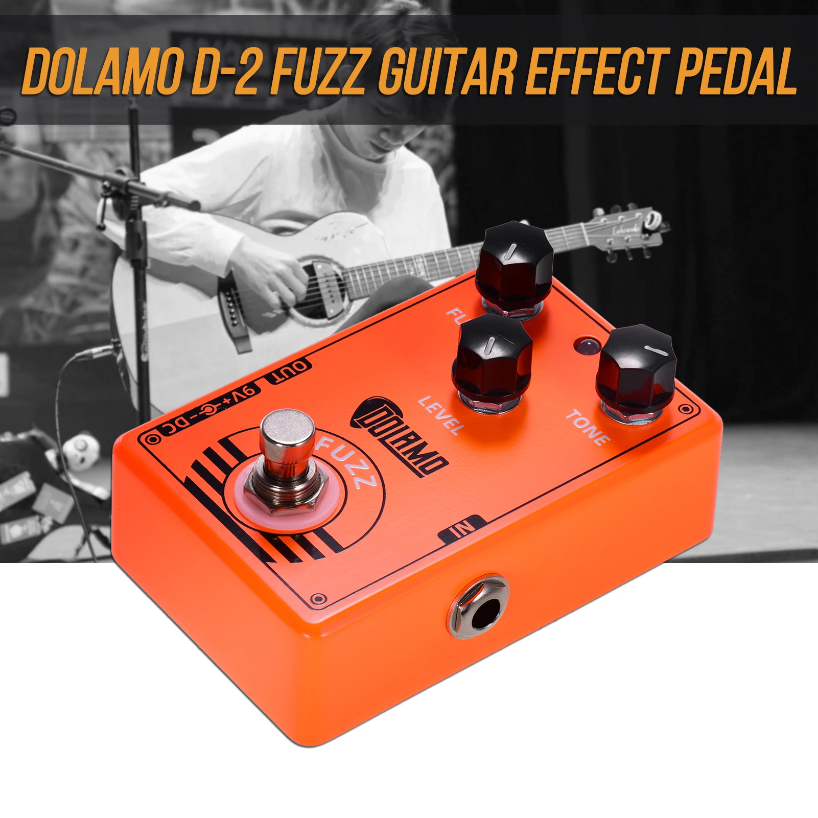 

Dolamo D-2 FUZZ Guitar Effect Pedal with True Bypass for Electric Guitar guitar effect pedal guitar accessories