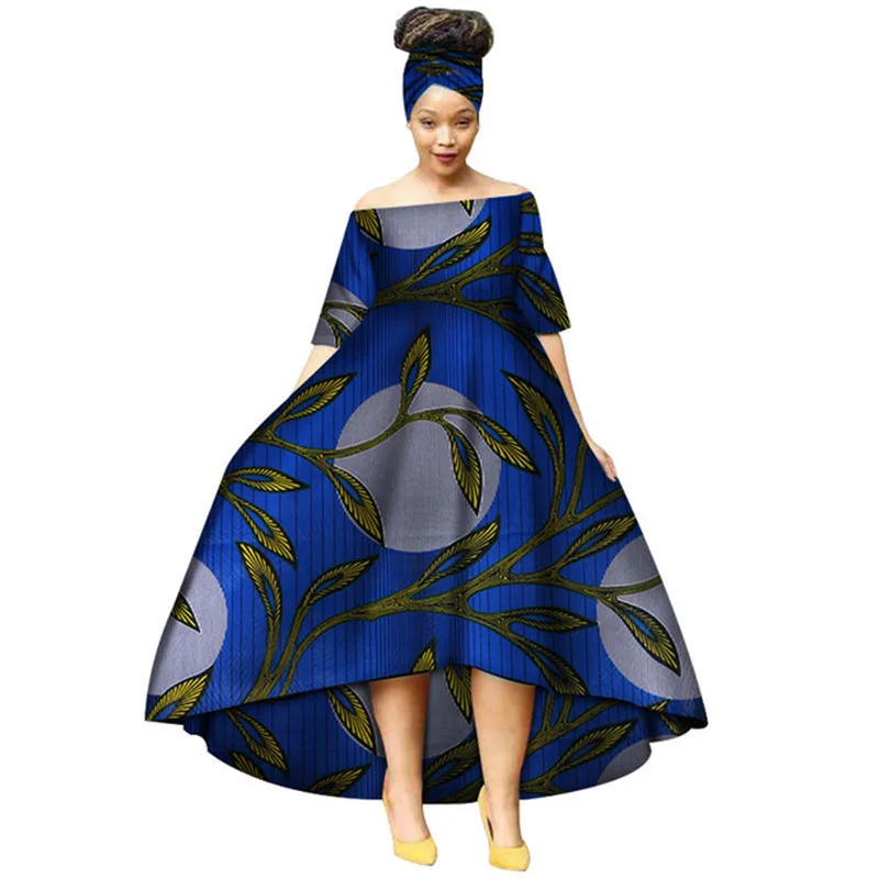 Африканские платья для женщин африканская одежда с принтом Длинные Bazin Riche