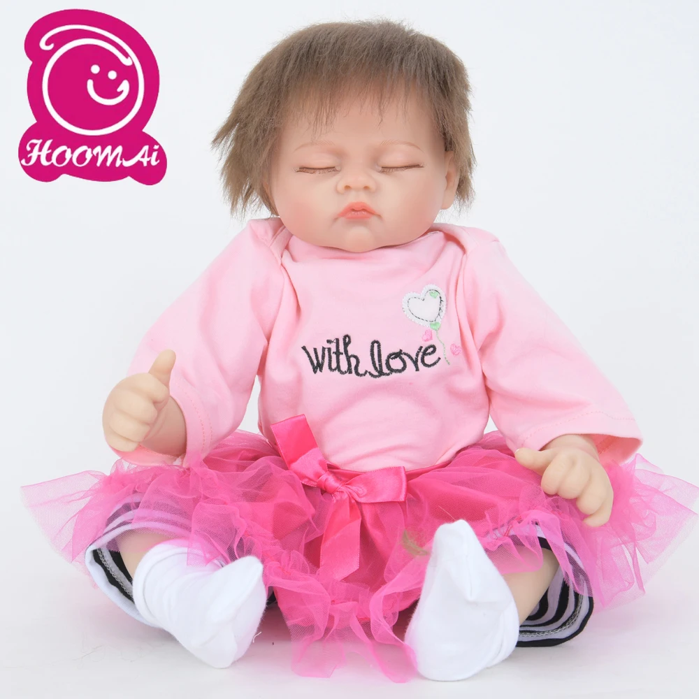 

Lifelike Reborn Babies Dolls Cloth Body 18" Lovely Now Realistic Bebe Reborn Baby Doll With Closed Eyes Kid Birthday Gifts 45CM