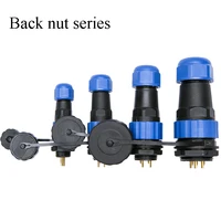 10pcslot waterproof cable connector plug ip68 panel mount sp16 malefemale 2345679 pin connectors