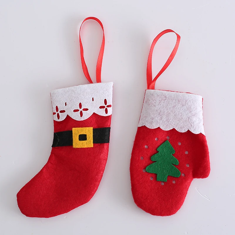 Аксессуары для домашвечерние рождественские перчатки чулки столовые приборы