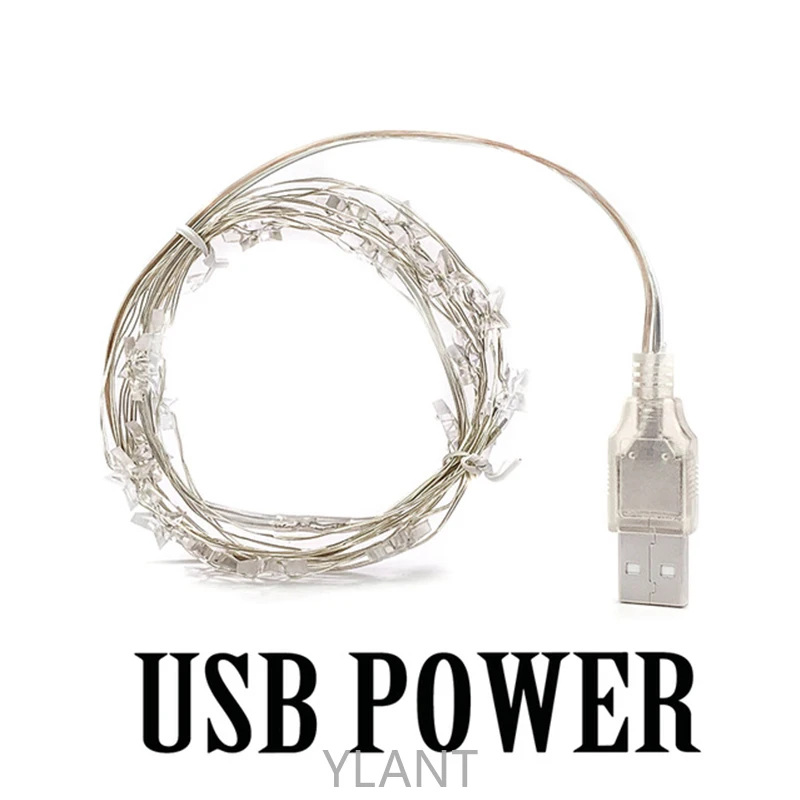 

Star String LED Decor Lights USB Operated Fairy Lights Copper Wire Light String Xmas Garland Home Party Decorative 1/2/3/4/5/6 M
