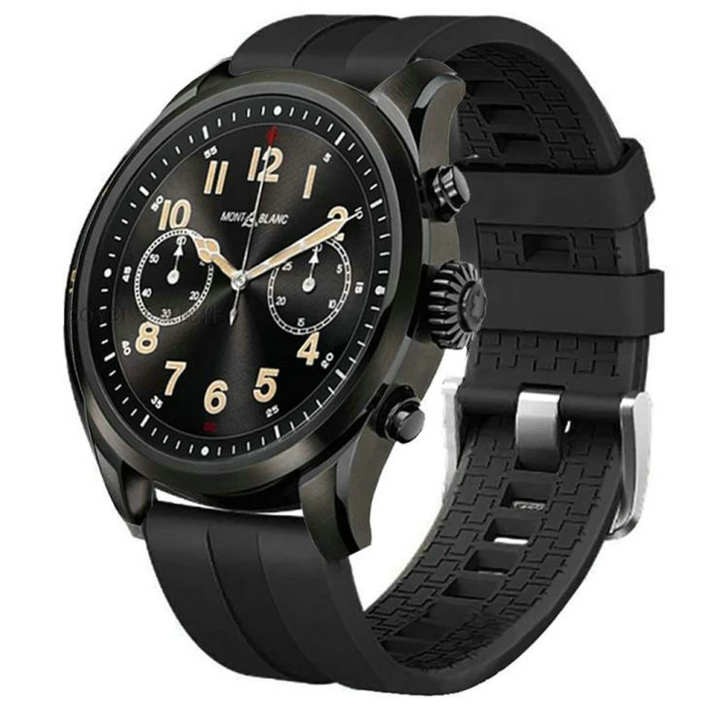 Силиконовый сменный ремешок для часов умных Montblanc вершина 2 + plus Lite наручных