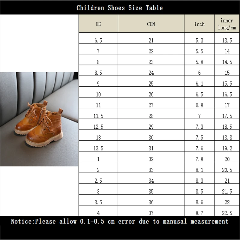 Детская обувь в стиле ретро Британский стиль Детские Ботинки Martin Сезон