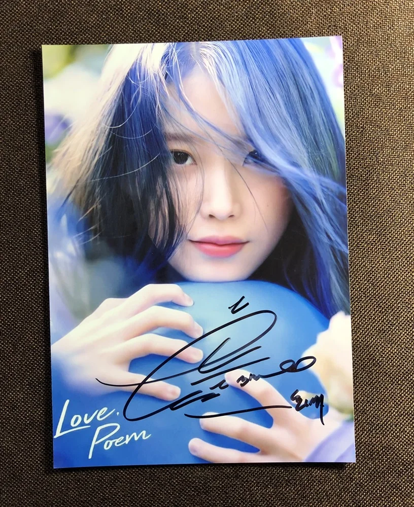Подписанный Ли Цзи Ын любовь стихотворение фото с автографом K-POP 5*7 112019O - Цвет: 3