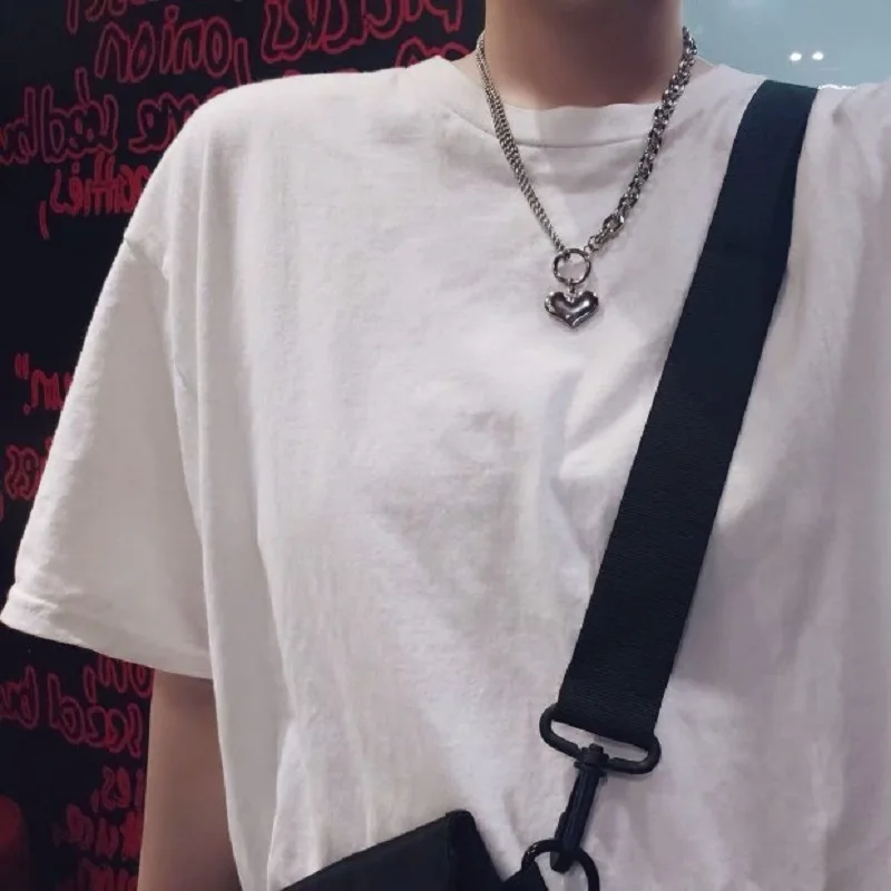 Колье с подвеской в виде сердца из нержавеющей стали | Украшения и аксессуары