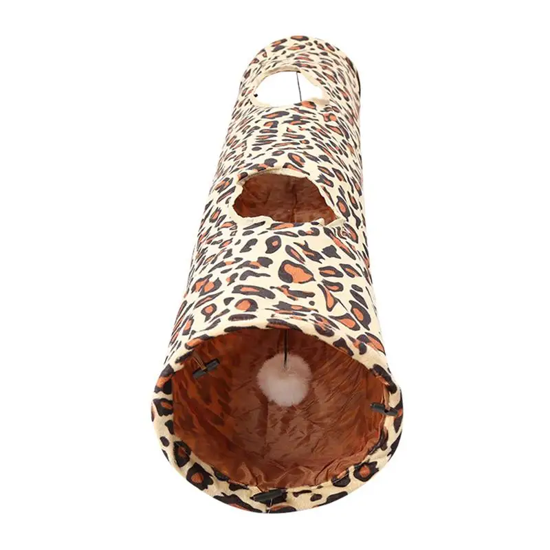 

1 шт. туннельная игрушка Леопардовый интерактивный складной Творческий игровой набор товары для кошек домашних животных