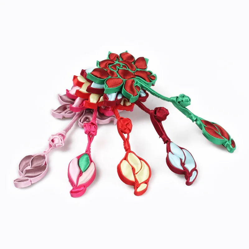 1 пара китайских застежек в виде лягушки пуговицы ручной работы с узлом застежка