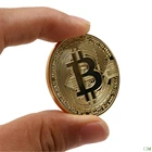 Позолоченная монета Биткоин коллекционное искусство коллекционный подарок физический памятный Casascius Bit BTC металлическая Античная имитация