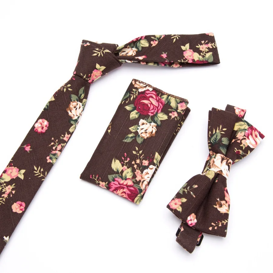 Мужской галстук набор из 3 предметов узкая Роза свадебный платок квадратный