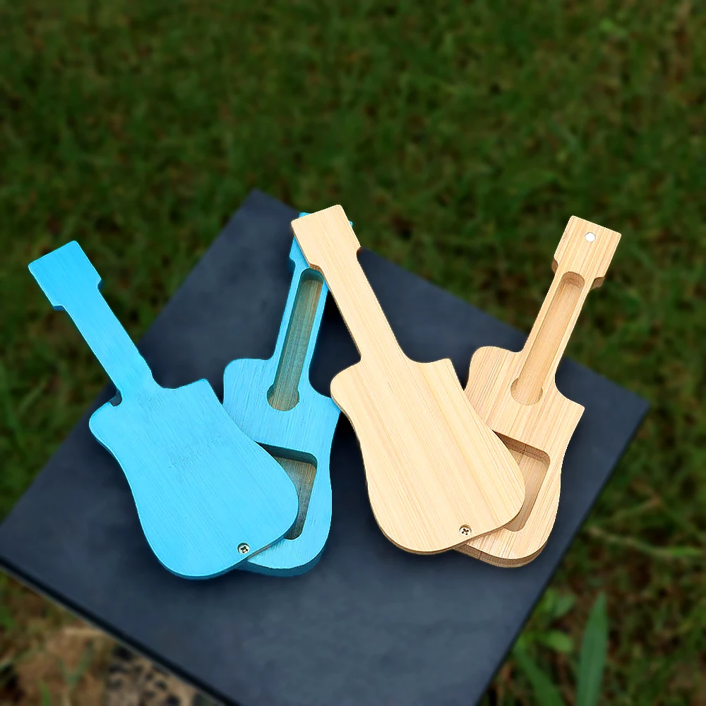 Кожаная табачная коробка новая гитарная для хранения в форме скрипки контейнер