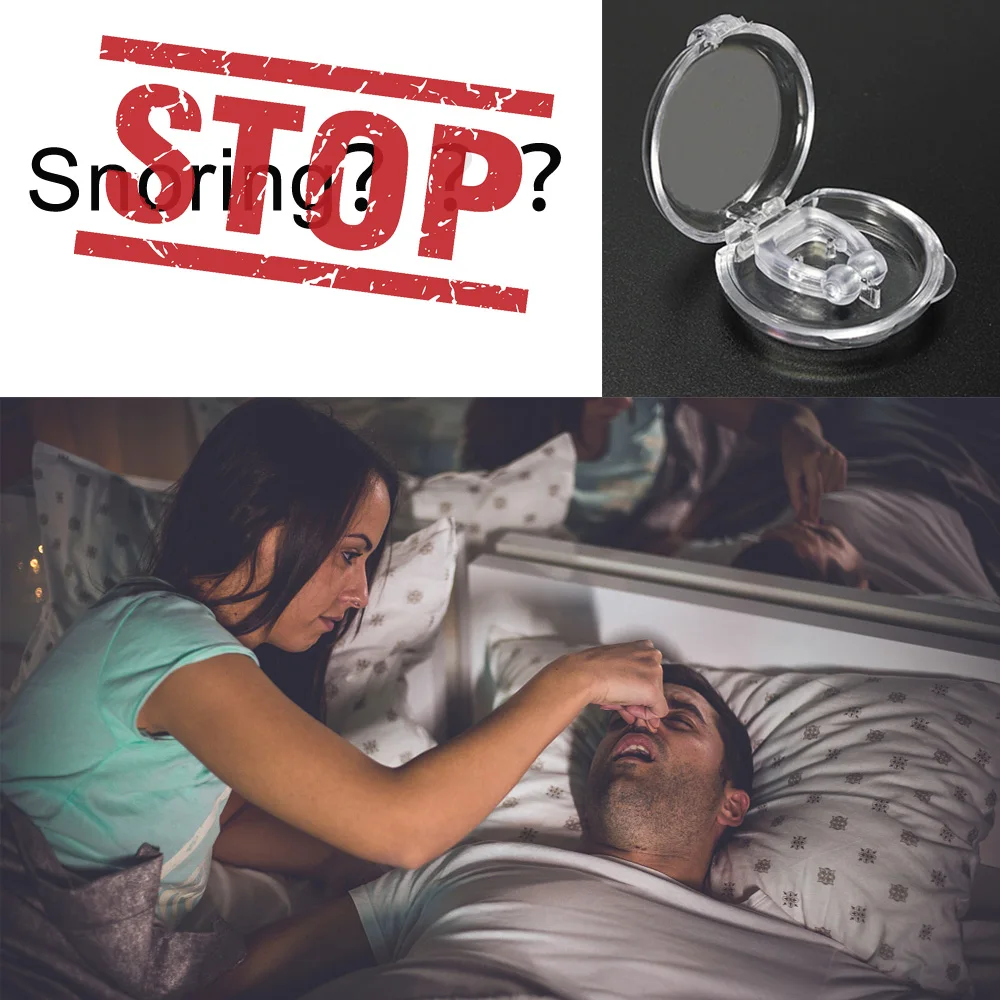 

1pcs Sleep Help Anti Snoring Silicone Magnetic Stop Snore Stopper Antisnoring Device For Nose Breathing Sleeping Aid Health Care