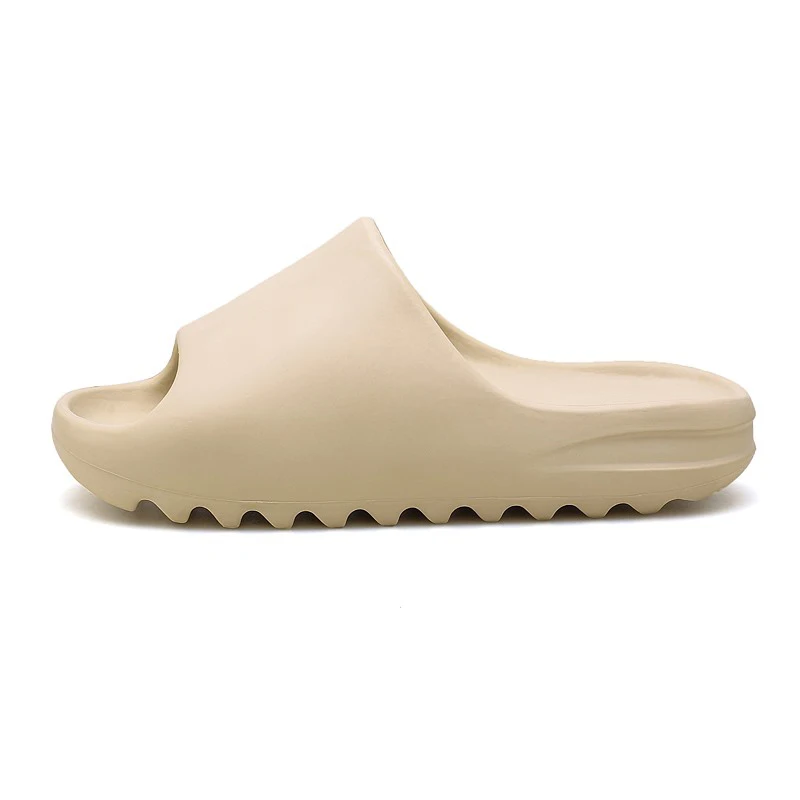 Шлепанцы мужские летние дышащие блестящие сандалии с открытым носком легкий