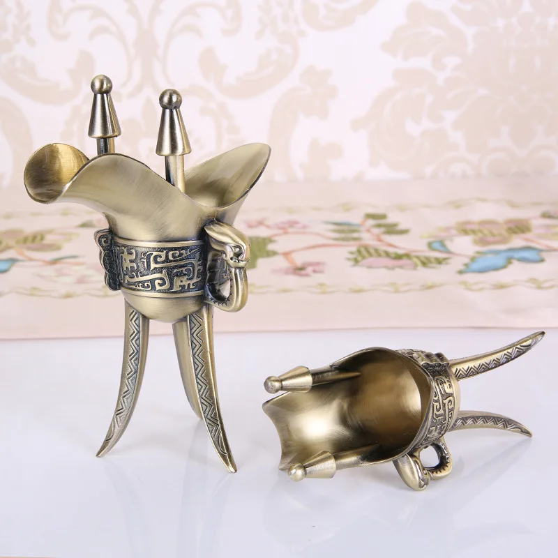 2 шт./лот Ретро бокал для белого вина свадебный европейский античный металл