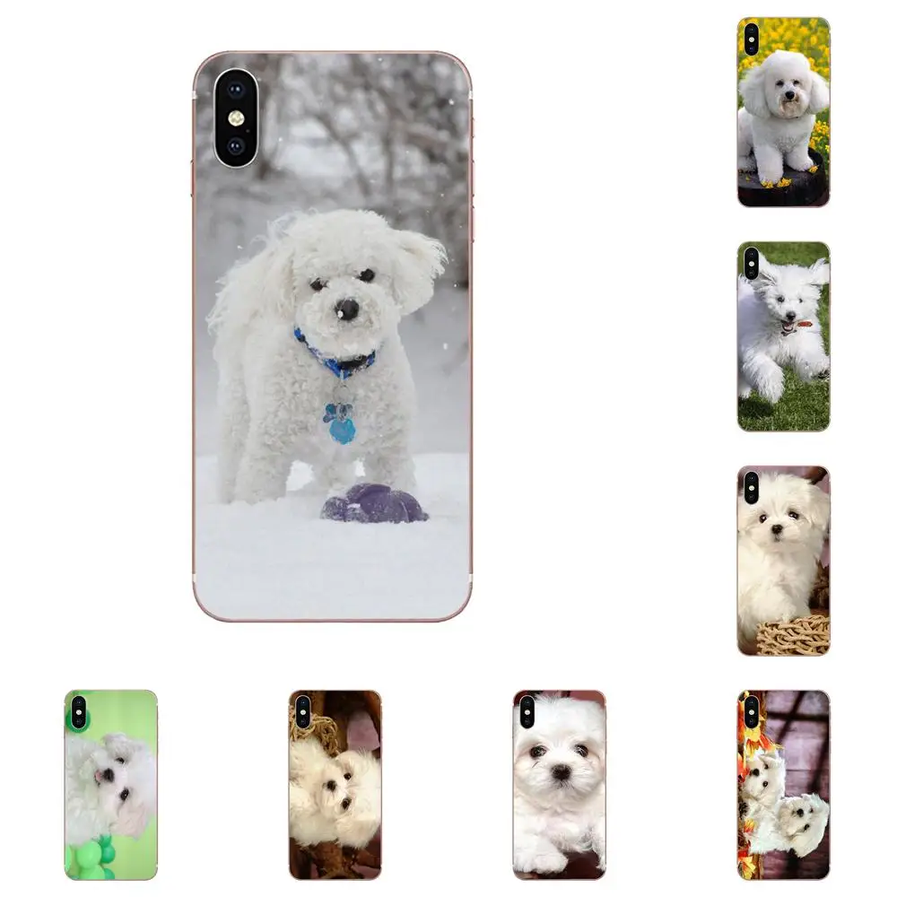 Мягкий ТПУ классный лучший I Love My бишон фризе щенков собаки для Apple iPhone 4 4s 5 5C 5S SE 6 6S