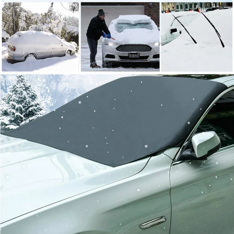 

GISAEV Automobile Magnetic Sunshade Cover Waterproof Protector Cover Car Front Windscreen Cover Car Windshield Snow Sun Shade