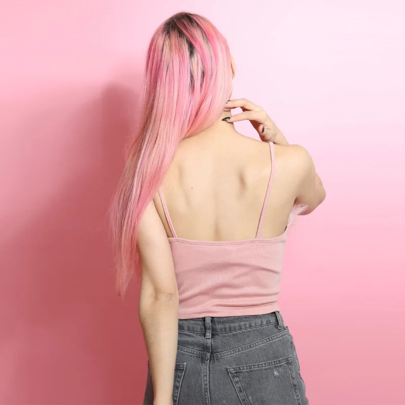 Сексуальные майки хлопок перья женский короткий топ Осень зима 2020 жилет без