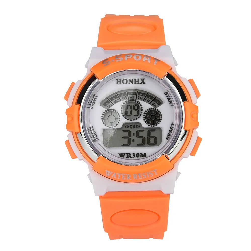 HONHX детские часы для девочек и мальчиков жизнь Водонепроницаемые Цифровые Часы