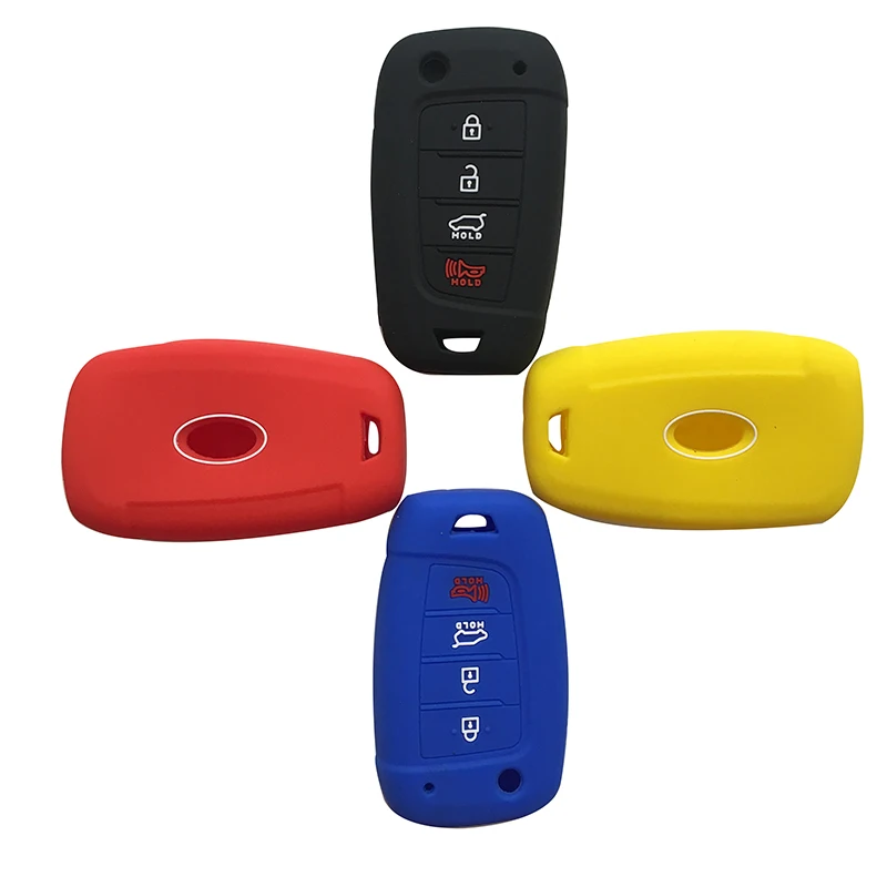 Силиконовый чехол для ключей автомобиля Elantra Solaris 2017 hyundai Tucson Kona Azera I30 I35 I40