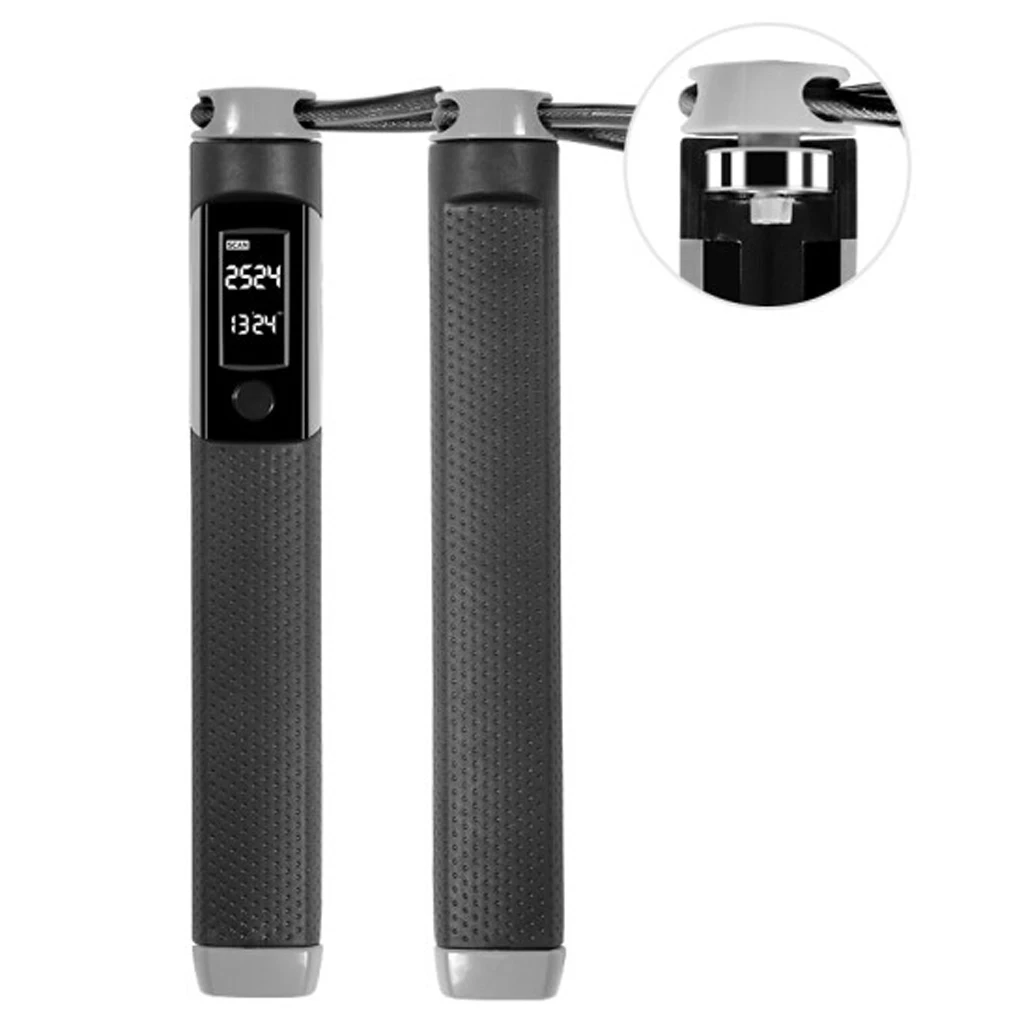 

Sports Fitness Jump Ropes With Counter Adjustable Length Speed Counting Skip Rope