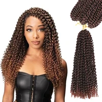 synthetic passion twist hair 18 inch water wave synthetic braids for passion twist crochet braiding hair goddess locs ha