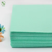 solid fresh green cloth felts 30x30cm pea green nonwoven pure color fabrics pack needlework diy needle sewing felt crafts 10pcs