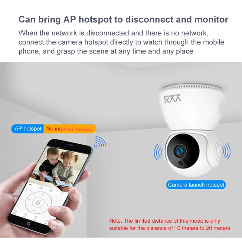 Xiaovv Q8 IP камера 1080P Wifi Детский Монитор 360 ° панорамная PTZ беспроводная веб-камера