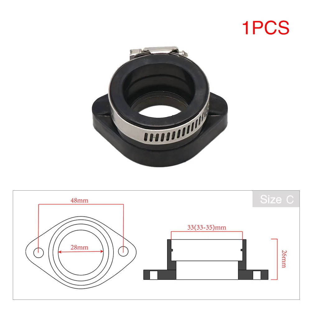 

Карбюратор резиновый переходник ZS для гоночного мотоцикла, впускная труба для PWK21 24 26 28 30 32 34 PE26 28 30 TM33 40 Carb