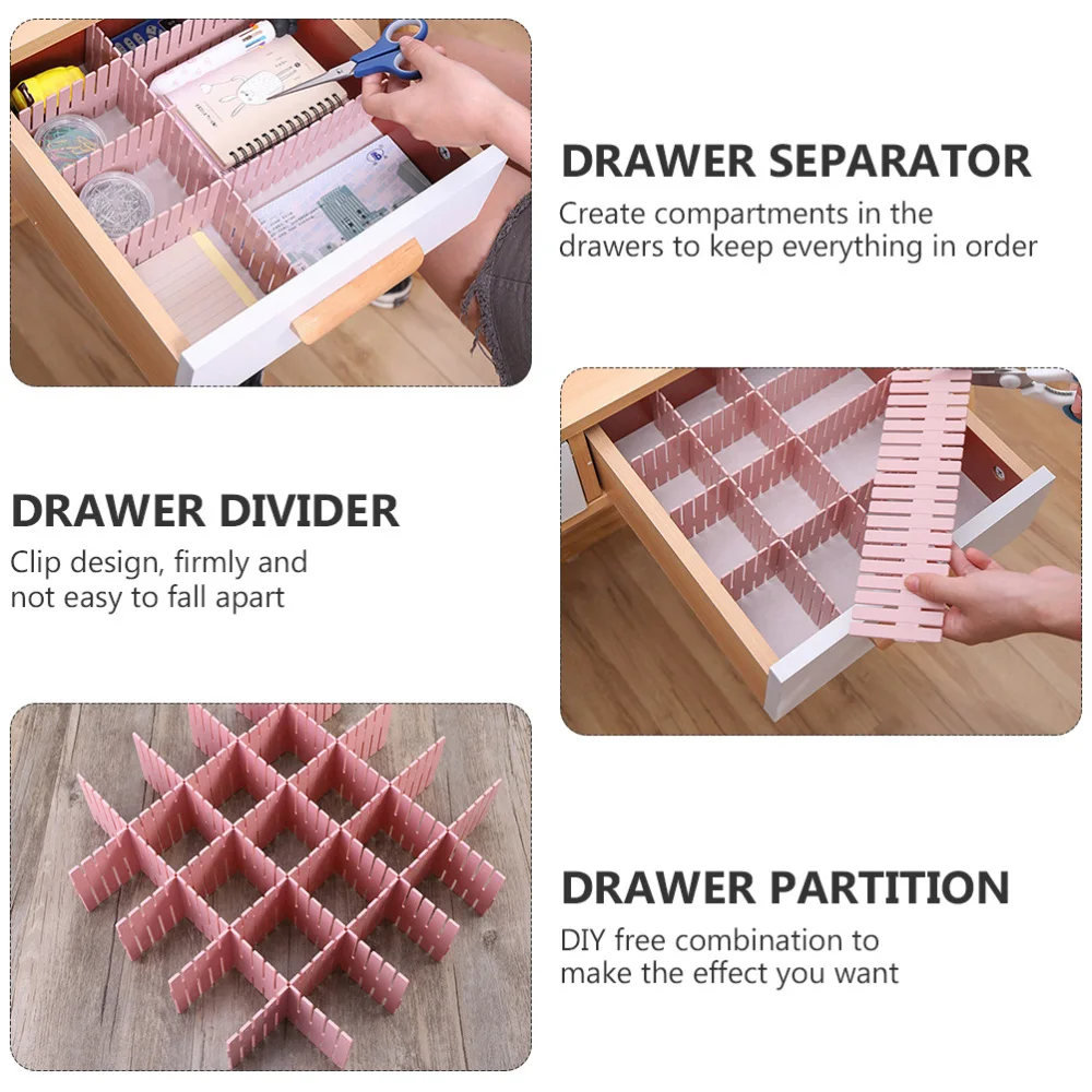 

20pcs Drawer Classification Organizer Free Drawer Dividers