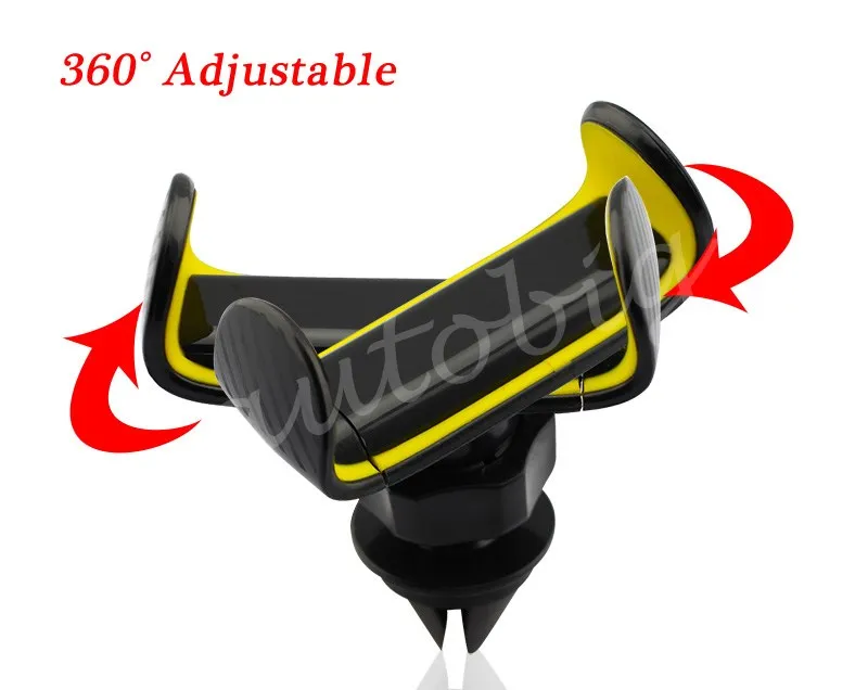 vehicle interior rotatable mobile display stand air vent mount cradle phone holder adjustable accessories parts abs molding free global shipping