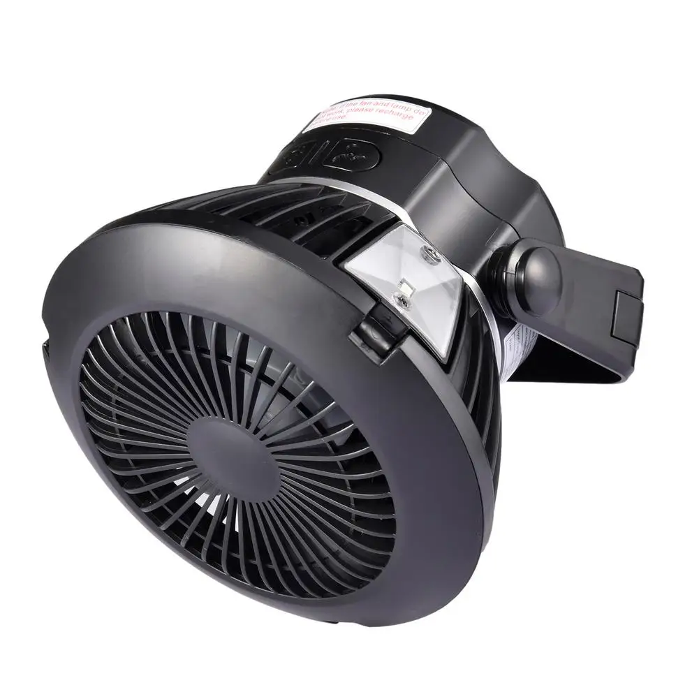 

Solar Fan Lamp USB Emergency Tent Lamp Solar Camping Fan With LED Lantern Portable Tent Fan with Hanging Hook Rechargeable Fan