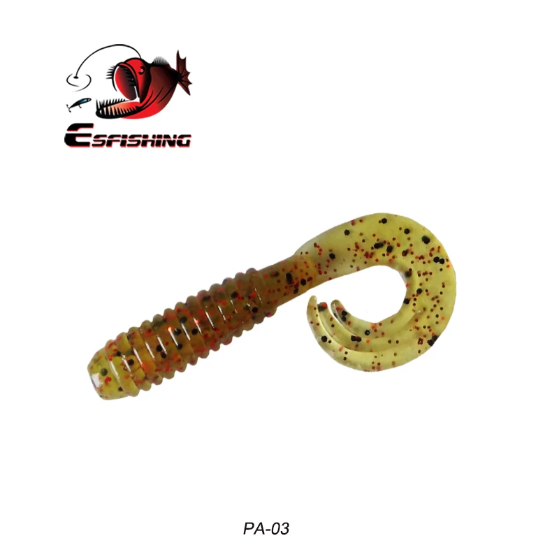 PA03 Esfishing приманка 10 шт. 5 см/1,6 г Esfishing триппле приманки для рыбалки в форме личинок Мягкие силиконовые кренкбейт запах снасти Морская Рыбалка - Цвет: PA03