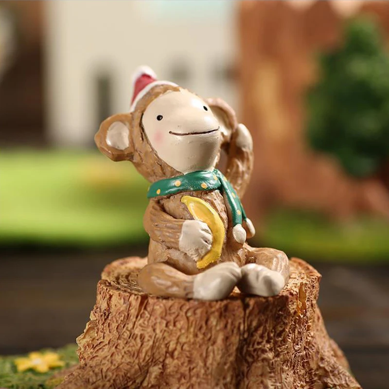 Винтажный домашний декор миниатюрные рождественские животные из смолы