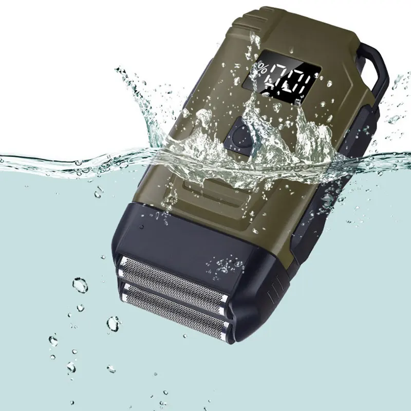 Мощная Влажная и сухая Бритва для мужчин бритва бороды аккумуляторная лица лысая