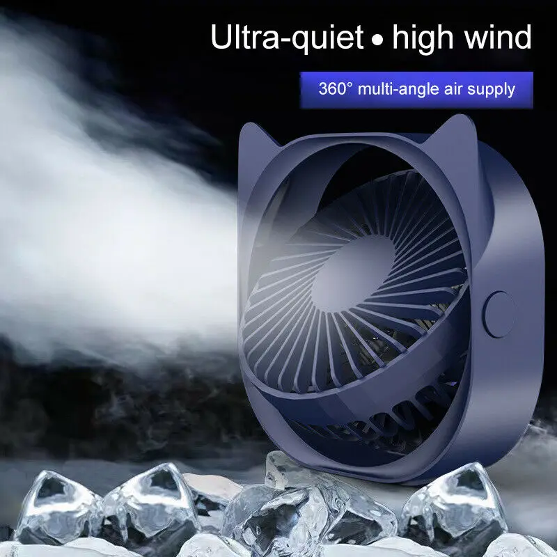 

Small Personal USB Desk Fan,3 Speeds Portable Desktop Table Cooling Fan Powered By USB,Strong Wind,Quiet Operation,For Home Offi
