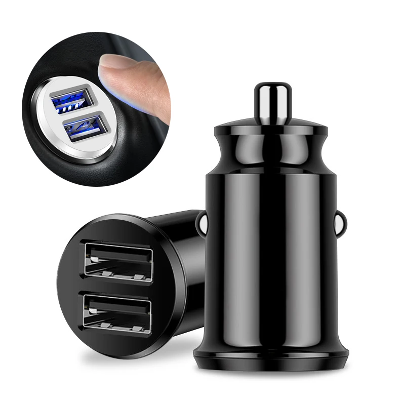 Автомобильное зарядное устройство Quick Charge 3 0 с двумя USB-портами для iPhone xs Samsung Xiaomi |