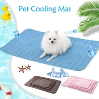 dog cooling mat pad summer dog beds mats blue pet ice pad cool cold silk moisture proof cooler cat bed xs xl