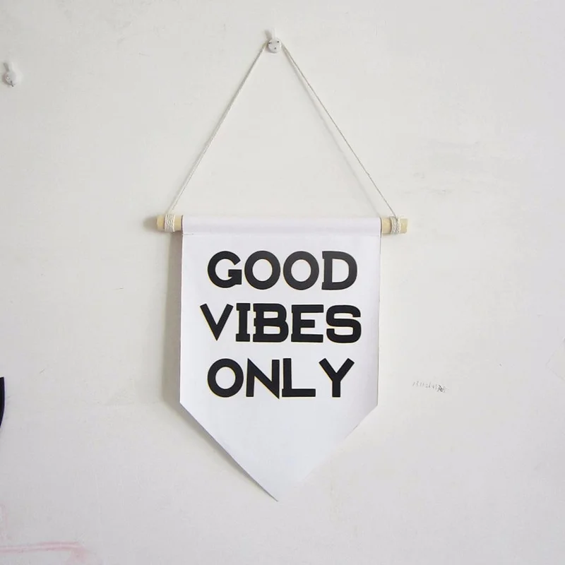 Хороший вид только Настенный холст печать Вымпел детский подарок | Дом и сад