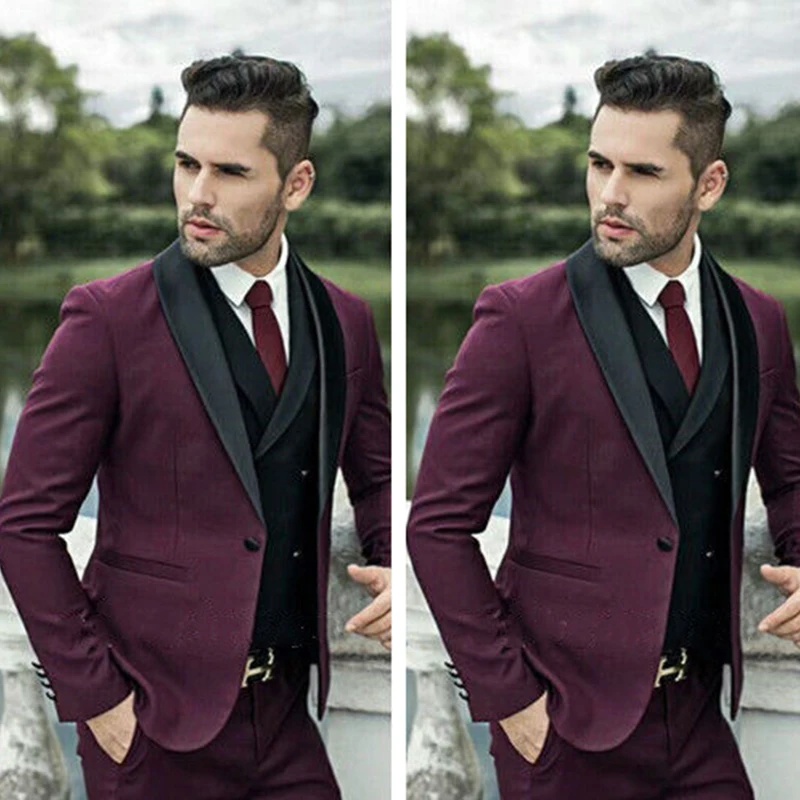 

Mans Suits For Wedding Groom Wear Vintage Tuxedos Best Man Suits Business Dinnner Suits Peaky Blinders 3Piece(Jacket+Pant+Vest)
