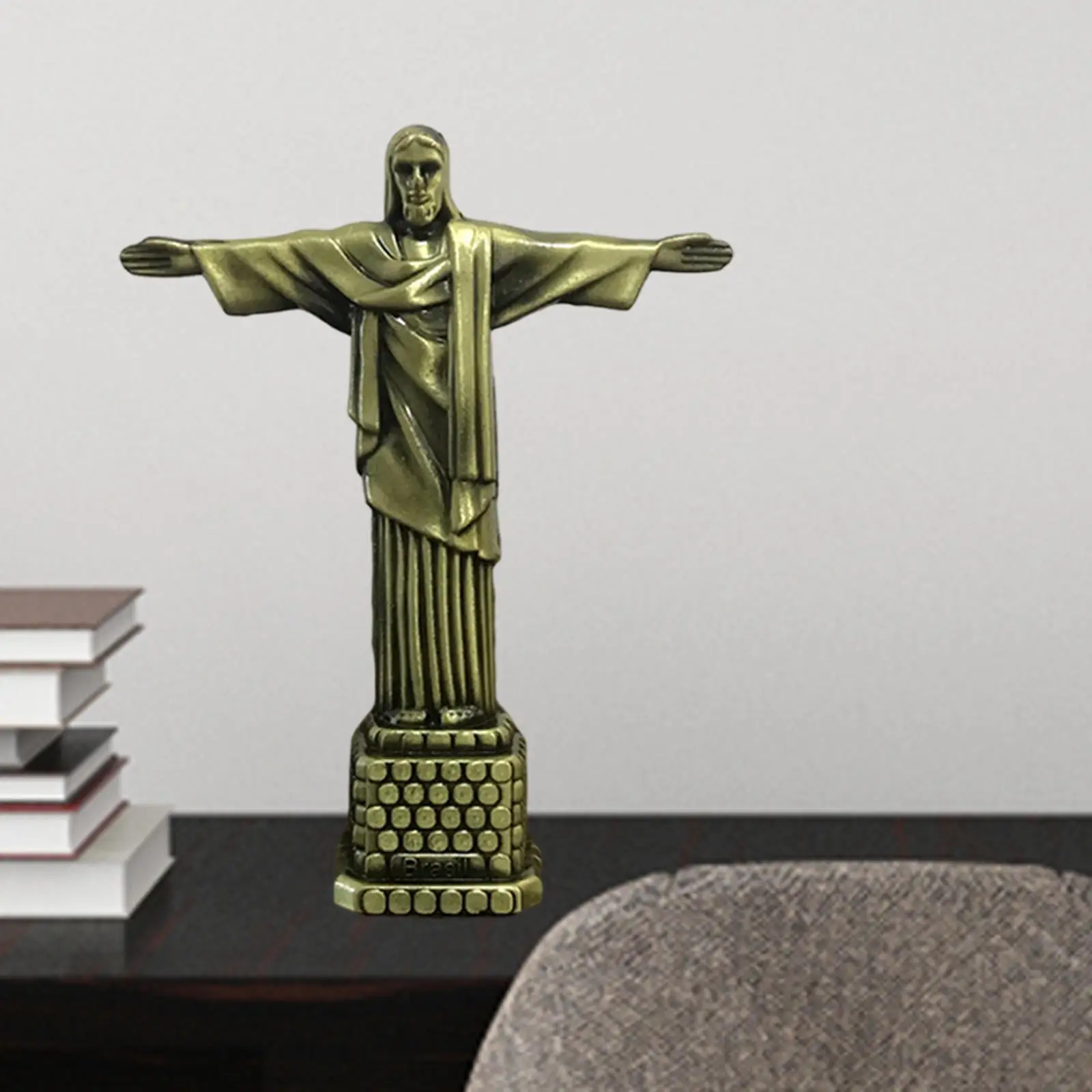 

2 Pcs Jesus Figure Christian Model Art Religious Sculpture Home Decor