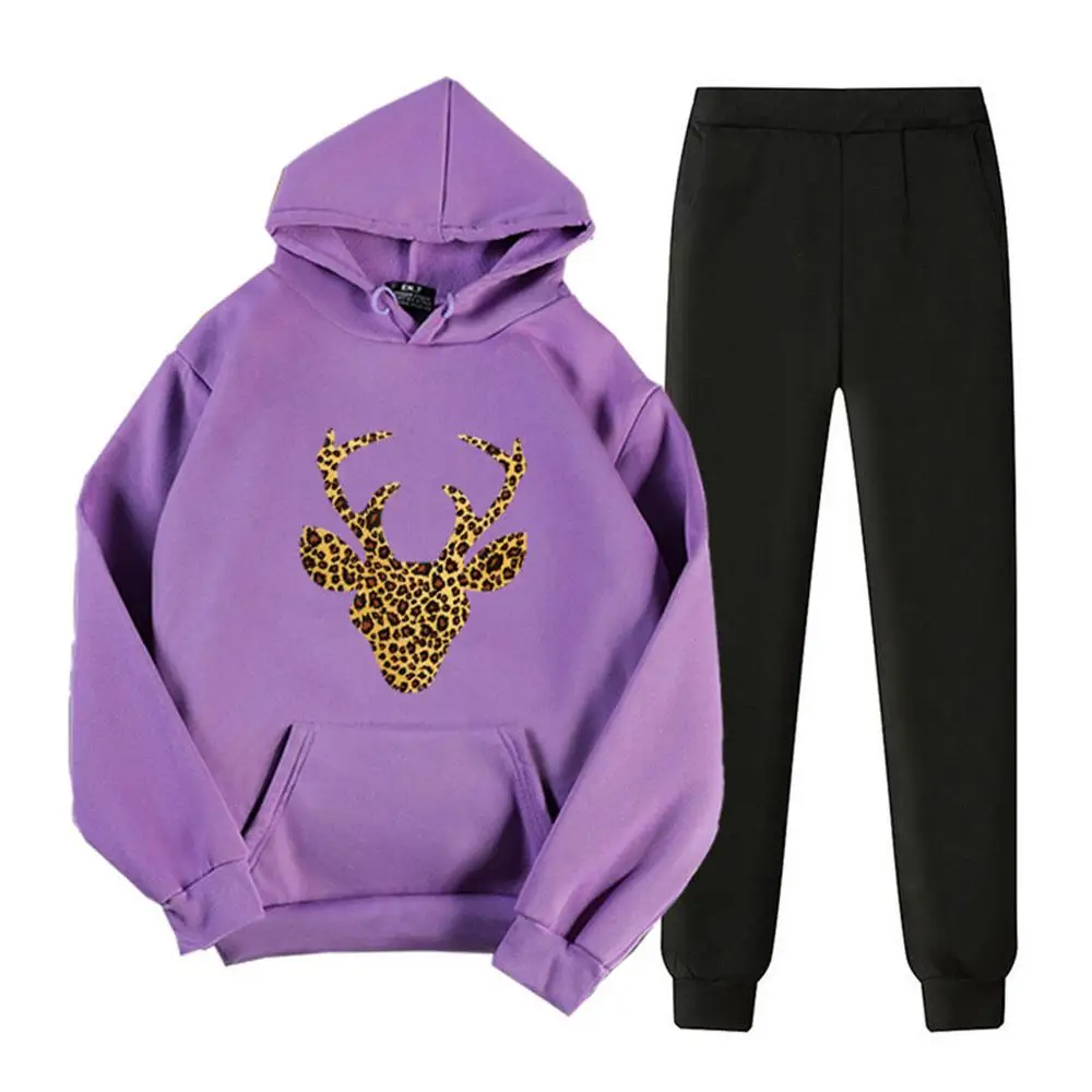 Женский Повседневный Спортивный костюм из 2 предметов толстовка с длинными