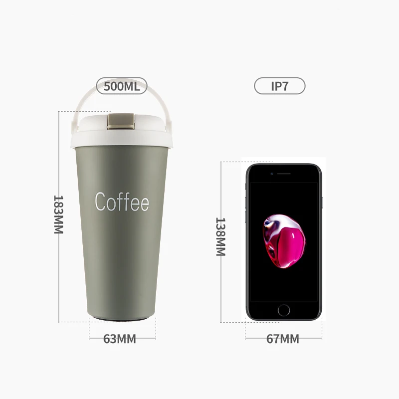 Термос с соломинкой и двойными стенками из нержавеющей стали | Вакуумные фляги