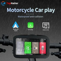 wireless portable carplay android auto bicycle motorcycle cycling autolink waterproof multimedia google navi hd1080 linux player